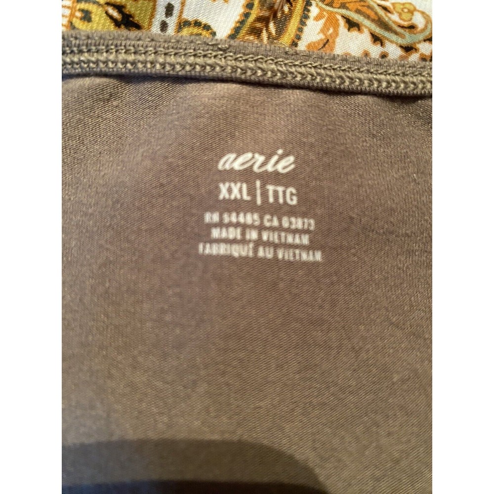 Aerie Tank Jumpsuit Jogger Leg Drawstring Olive Green Size XXL - Picture 3 of 3